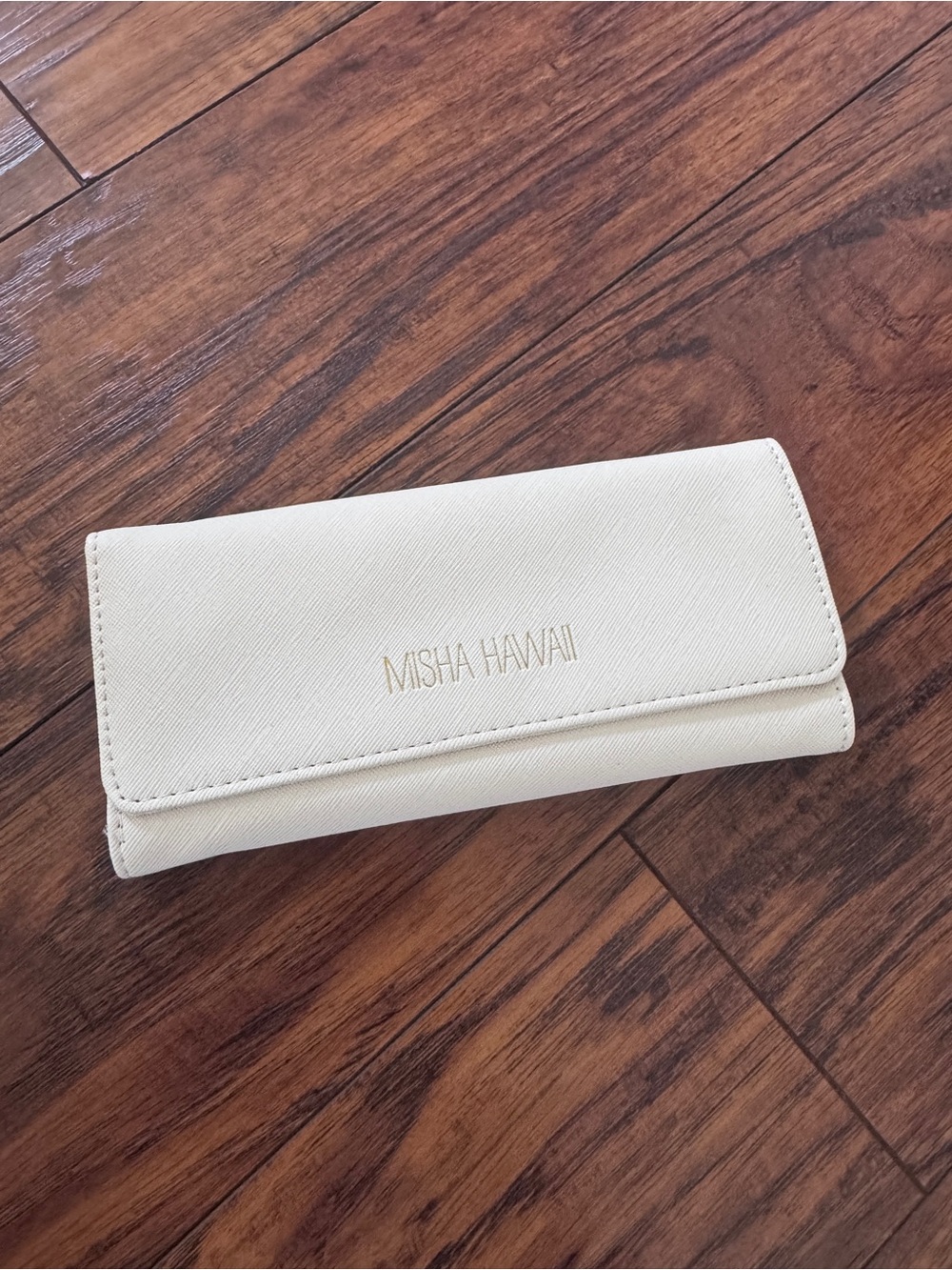 Misha Hawaii Travel Jewelry Case in Cream